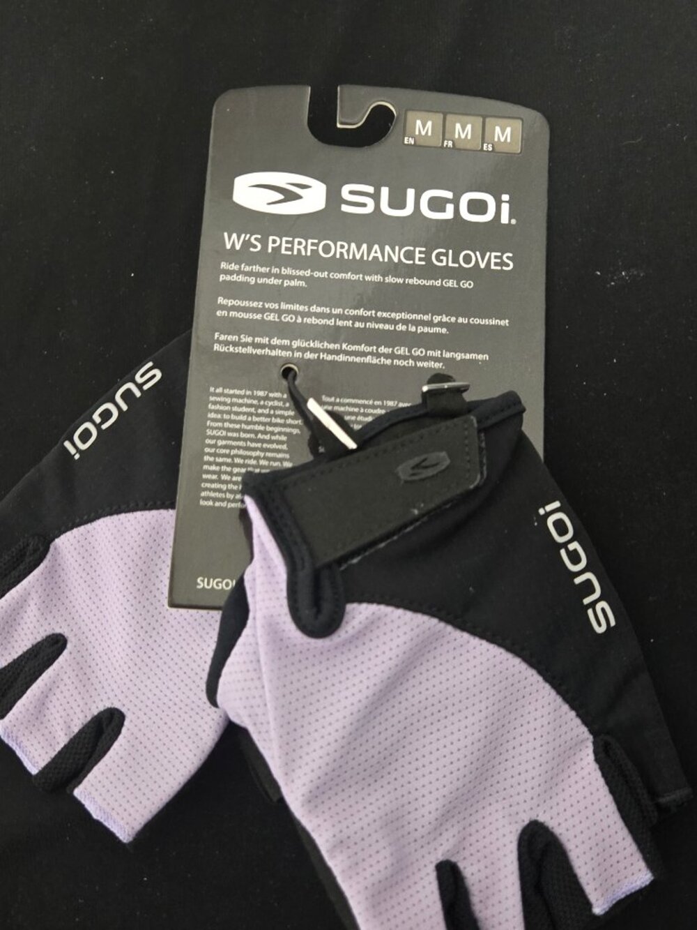 Sugoi Women's Performance Cycling Gloves – Gel GO Padding – Size Medium – NWT